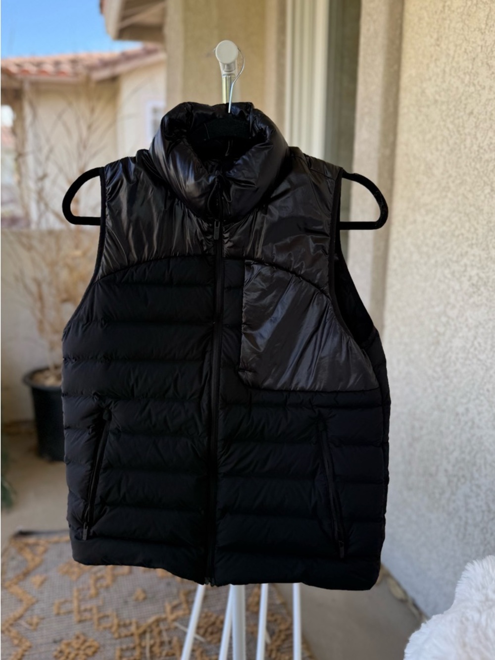Women’s Black Quilted Down Vest - Sleeveless Puffer Jacket